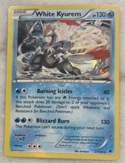 Pokemon TCG - WHITE KYUREM - #21/124 - Fates Collide Holo Rare - Image 1