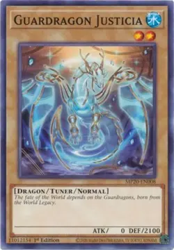 Guardragon Justicia - MP20-EN008 - Common - 1st Edition - Lightly Played - Image 1