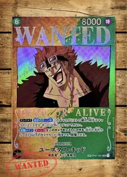 Eustass Captain Kid Wanted Poster OP01-051 SP Pillars of Strength One Piece JP - Image 1