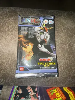 Gundam M.S. War Trading Card Game Wing Gundam Team 10 Card Booster Pack Sealed - Image 1