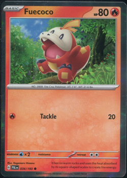Fuecoco 034/193 - 2023 Collectors Chest - Holo Pokemon Card - Near Mint - Image 1