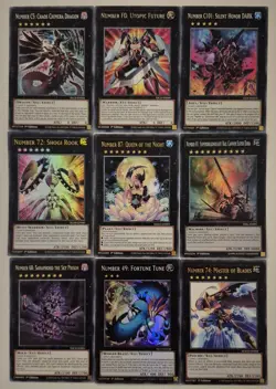 YuGiOh 9 Card Number Xyz Monster Set/Lot - Image 1
