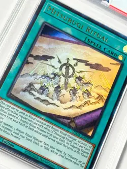 YuGiOh PSA 8 Mitsurugi Ritual Supreme Darkness Ultra Rare Holo SUDA-EN095 1st Ed - Image 1