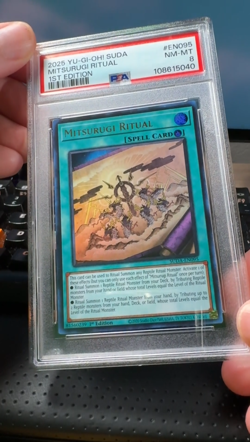 YuGiOh PSA 8 Mitsurugi Ritual Supreme Darkness Ultra Rare Holo SUDA-EN095 1st Ed - Image 2
