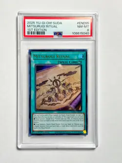 YuGiOh PSA 8 Mitsurugi Ritual Supreme Darkness Ultra Rare Holo SUDA-EN095 1st Ed - Image 3