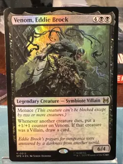 FOIL Venom, Eddie Brock - Marvel's Spider-Man: Eternal-Legal MTG - Image 1
