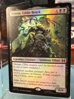 FOIL Venom, Eddie Brock - Marvel's Spider-Man: Eternal-Legal MTG - Image 2