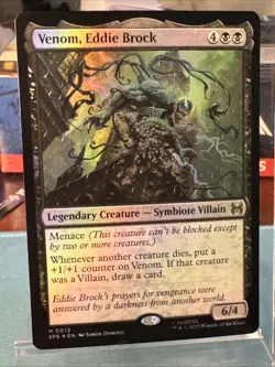FOIL Venom, Eddie Brock - Marvel's Spider-Man: Eternal-Legal MTG - Image 3