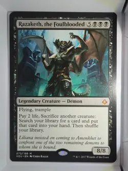 Razaketh, the Foulblooded - M73 - MTG - Hour of Devastation (HOU) - Image 1