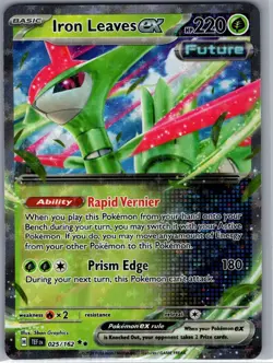 Iron Leaves ex 025/162 SV05: Temporal Forces - Pokemon Card - NM - Image 1