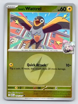 IONO'S WATTREL (ENERGY SYMBOL) 071/217 ASCENDED HEROES POKEMON REVERSE HOLO NM - Image 1