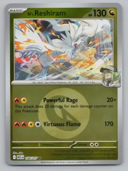N'S RESHIRAM 154/217 ASCENDED HEROES POKEMON REVERSE HOLO NM - Image 1