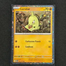 Larvitar - 105/197 - Holo - Obsidian Flames - Pokemon Card -NM/M - Image 1
