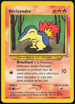 Carte Pokemon Hericendre 61/105 Neo Destiny Francais - Image 1