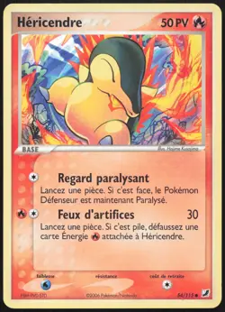 Carte Pokemon Hericendre 54/115 Forces Cachees Francais - Image 1