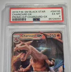 2019 P.M. SM BLACK STAR POKEMON CHARIZARD GX PROMO-D/P #SM195 RARA PSA - Image 3