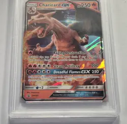 2019 P.M. SM BLACK STAR POKEMON CHARIZARD GX PROMO-D/P #SM195 RARA PSA - Image 4