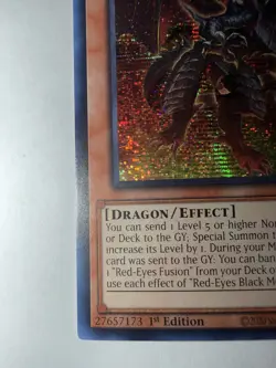 Yu-Gi-Oh Red-Eyes Black Meteor Dragon MP24-EN107 Prismatic Secret Rare - Image 2