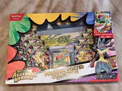 Pokemon Ascended Heroes Premium Poster Collection Mega Lucario EX SEALED - Image 1