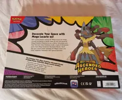 Pokemon Ascended Heroes Premium Poster Collection Mega Lucario EX SEALED - Image 2