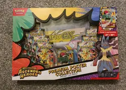 Pokemon Ascended Heroes Mega Lucario ex Premium Poster Collection NEW & Sealed - Image 1