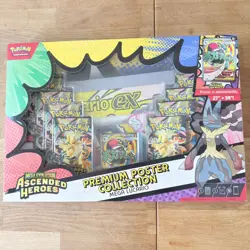 Pokemon Ascended Heroes Premium Poster Collection | Mega Lucario EX | SEALED 🔥 - Image 1