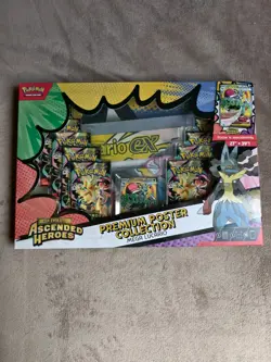 Pokemon Ascended Heroes Premium Poster Collection Mega Lucario EX SEALED - Image 1