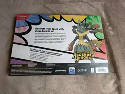 Pokemon Ascended Heroes Premium Poster Collection Mega Lucario EX SEALED - Image 4