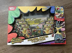 Pokemon TCG Ascended Heroes Mega Lucario Ex Premium Poster Collection Sealed - Image 1