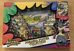 Pokemon TCG Ascended Heroes Mega Lucario Ex Premium Poster Collection Sealed - Image 1