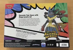 Pokemon TCG Ascended Heroes Mega Lucario Ex Premium Poster Collection Sealed - Image 2