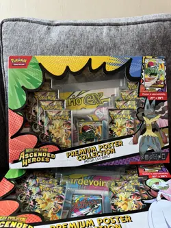 Pokemon Ascended Heroes Mega Lucario Ex Premium Poster Collection Sealed - Image 1