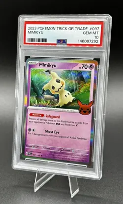 Graded 2023 Pokemon Trick or Trade Mimikyu #097 Trading Card Game PSA 10 Mint - Image 2