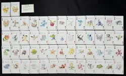 2000 Japanese Pokemon Poker Playing Cards Gold Ho-oh Inc Pikachu Umbreon etc - Image 1