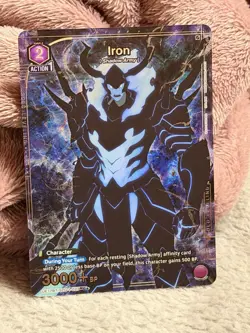 Union Arena Solo Leveling Iron (C)* card Alt Alternate Art (UE17BT/SLG-1-027) - Image 2