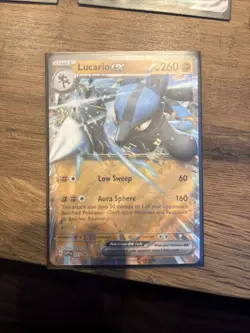 Pokemon Lucario EX SVP017 Black Star Promo Half Art Card - Near Mint - Image 1