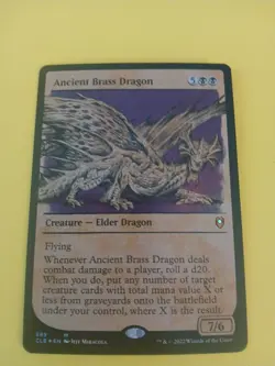 Ancient Brass Dragon (Showcase) Commander Legends: Battle for Baldur's Gate Foil - Image 1