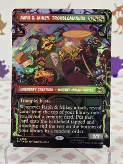 Teenage Mutant Ninja Turtles, Raph & Mikey, Troublemakers - Foil *Damaged* - Image 1