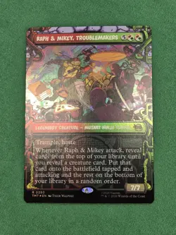 Teenage Mutant Ninja Turtles, Raph & Mikey, Troublemakers - Foil *Damaged* - Image 3