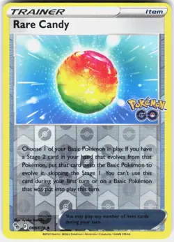 Rare Candy Uncommon Pokemon GO 069/078 NM Reverse Holo - Image 1