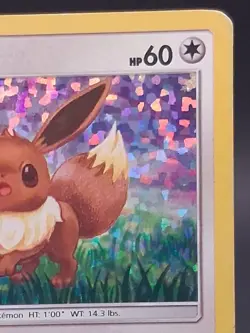 Eevee 11/12 2018 McDonald's Collection Promo Confetti Holo MP HP Pokemon Card - Image 2
