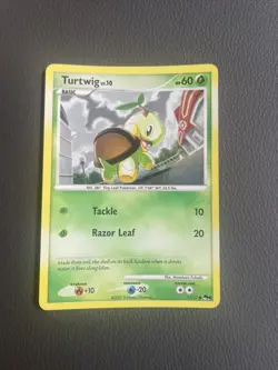 Turtwig 17/17 Common Holo Diamond & Pearl Pop Series 6 Pokemon Card LP+ - Image 1