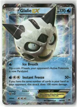 Pokemon Glalie EX 34/162 Holofoil XY - BREAKthrough Ultra Rare - Image 1
