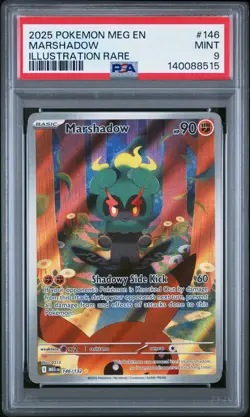 Marshadow - 2025 Pokemon Meg En-Mega Evolution #146 PSA 9 - Image 1
