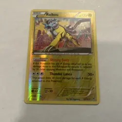 2015 Pokemon Raikou 55/162 Breakthrough Reverse Holo NM - Image 1