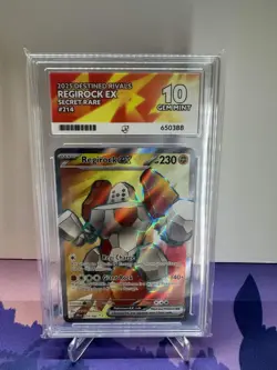Regirock EX 214/182 - Destined Rivals - Pokemon TCG - Ace 10 Gem Mint - Image 1