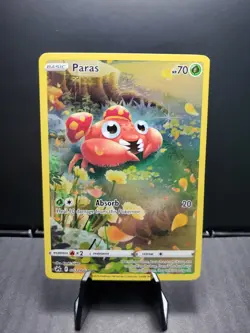 Pokemon TCG Paras GG32/GG70 Crown Zenith: Galarian Gallery 2023 Holo NM - Image 1
