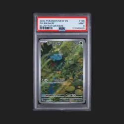 Pokemon Bulbasaur Illustration Rare Holo 166/165 SV151 70 HP PSA 9 - Image 1