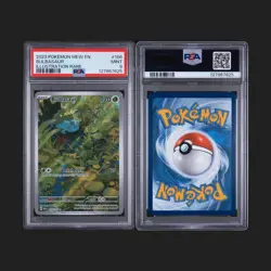 Pokemon Bulbasaur Illustration Rare Holo 166/165 SV151 70 HP PSA 9 - Image 3