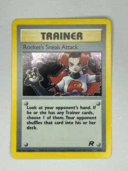 Rocket's Sneak Attack 16/82 Pokemon TCG Team Rocket Unlimited Holo LP - Image 1